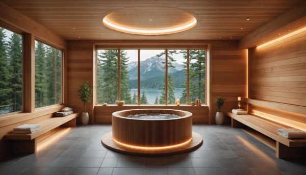 Espace bien-être, sauna panoramique et hammam de luxe